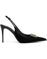 Dolce & Gabbana - Escarpins noirs à ferrure à logo - Lyst
