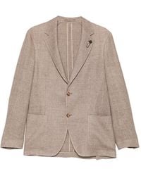 Lardini - Notched-Lapel Flap-Pocket Blazer - Lyst
