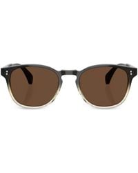 Oliver Peoples - Finley Round-Frame Sunglasses - Lyst