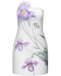 JW PEI - One-Shoulder Floral Print Dress - Lyst