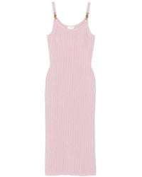 Versace - Medusa Rib-Knit Midi Dress - Lyst