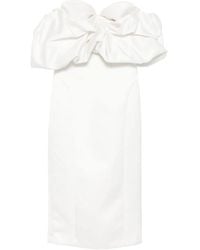 Elisabetta Franchi - パフスリーブ オフショルダードレス - Lyst