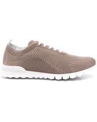 Kiton - Gestrickte Sneakers mit Logo-Stickerei - Lyst