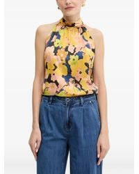Morgan - Floral Button-Fastening Top - Lyst