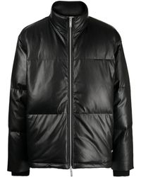 Izzue - Faux-leather Padded Jacket - Lyst