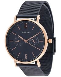Bering Classic Textured Style Watch - Blue