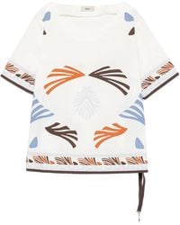 Herno - Blouse En Coton À Motifs - Lyst