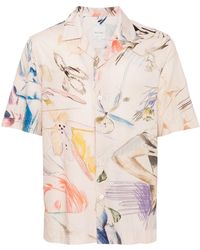 Paul Smith - Sketchbook Print Cotton Shirt - Lyst