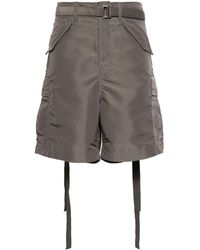 Sacai - Belted Cargo Shorts - Lyst