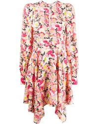 Stella McCartney - Floral-print Asymmetric Dress - Lyst