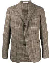 Boglioli Houndstooth Checked Blazer - Multicolour