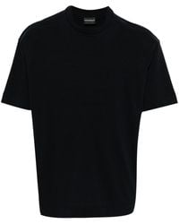 Emporio Armani - T-shirt en coton à col rond - Lyst