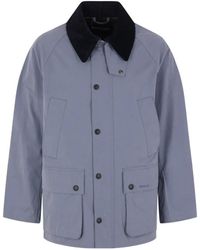 Barbour - Bedale Corduroy-Collar Logo-Embroidered Jacket - Lyst