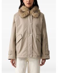 Marc O' Polo - Veste À Manches Raglan Et Col En Fourrure Artificielle - Lyst