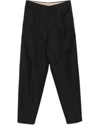 PT Torino - Pleated Cotton Trousers - Lyst