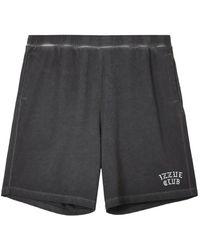 Izzue - Logo-Detail Cotton Shorts - Lyst