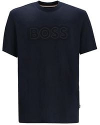 BOSS - T-Shirt À Détail De Logo - Lyst