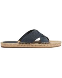 ZEGNA - Crossover-Strap Suede Espadrilles - Lyst
