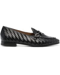 Edhen Milano - Interwoven-design Leather Loafers - Lyst