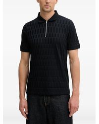 KARL LAGERFELD - Half-Zip Polo Shirt - Lyst