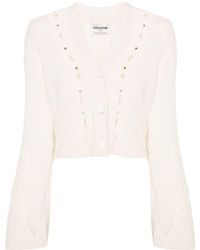 Zadig & Voltaire - Barley Cable-knit Cardigan - Lyst