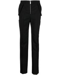 Givenchy - Zipped High-waisted Trousers - Lyst