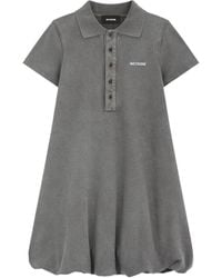 we11done - Logo-Embroidered Polo Dress - Lyst