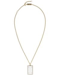 Maison Margiela - Four Stitches Pendant Necklace - Lyst