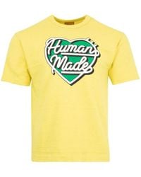 Human Made - T-Shirt Con Stampa A Cuore - Lyst