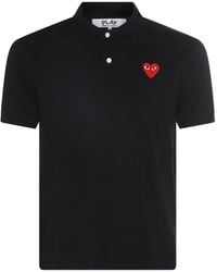 COMME DES GARÇONS PLAY - Logo Patch Polo Shirt - Lyst