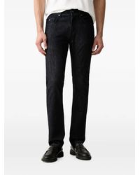 KARL LAGERFELD - Logo-Patch Slim-Fit Jeans - Lyst