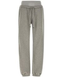 The Attico - Ribbed Insert Fleece Joggers - Lyst