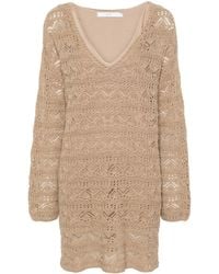 IRO - Crochet Cotton Short Dress - Lyst