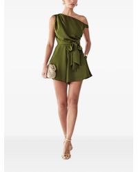 Willa - One-Shoulder Belted Playsuit - Lyst