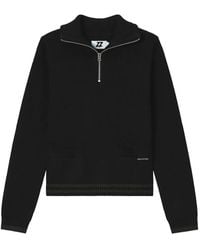 Izzue - Trui Met Logo-Intarsia En Rits - Lyst