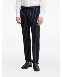 Benetton - Pinstripe-Pattern Trousers - Lyst