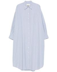 Bellerose - Striped Chest-Pocket Midi Dress - Lyst