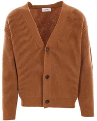 Lardini - Cardigan Con Scollo A V - Lyst