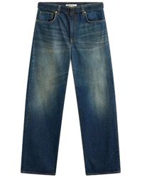 Semicouture - Cynthia Belted Faded-Effect Jeans - Lyst