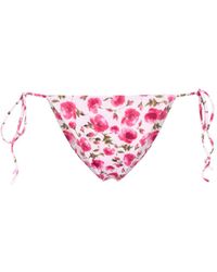 Magda Butrym - Bragas de bikini con rosas estampadas - Lyst