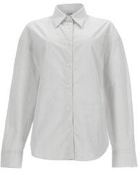 Filippa K - Hourglass Gestreepte Blouse - Lyst