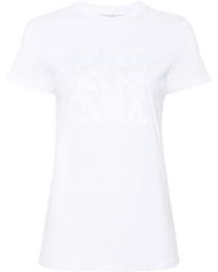Max Mara - Camiseta con logo bordado - Lyst