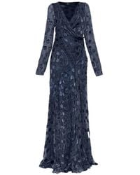 Etro - Robe Longue À Motif Cachemire Dévoré - Lyst