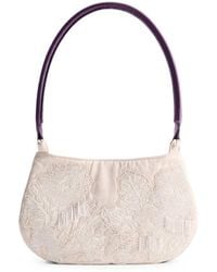 Shanghai Tang - Lune Bead-Embellished Shoulder Bag - Lyst
