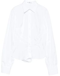 Ermanno Scervino - Ruched-Panel Collared Shirt - Lyst