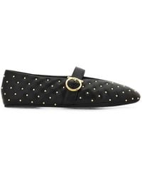 Ferragamo - Leather Quilted Ballet Flats - Lyst