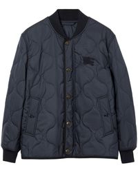 Burberry - Quilted Buttoned Bomber Jacket - Lyst