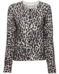 Blumarine - Leopard-Print Cardigan - Lyst