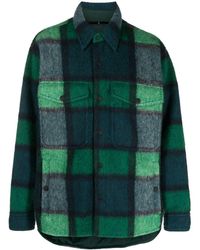 3 MONCLER GRENOBLE - Check-pattern Shirt Jacket - Lyst