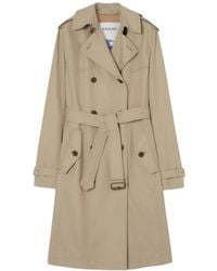 Burberry - Long Silk-Lined Tropical Gabardine Foxfield Trench Coat - Lyst